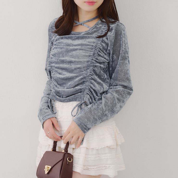 チョーカー付ドロストプルオーバー | NICE CLAUP / OLIVE des OLIVE　OUTLET | 詳細画像19 