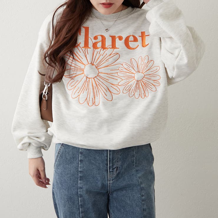 フラワー刺繍スウェット | NICE CLAUP / OLIVE des OLIVE　OUTLET | 詳細画像5 