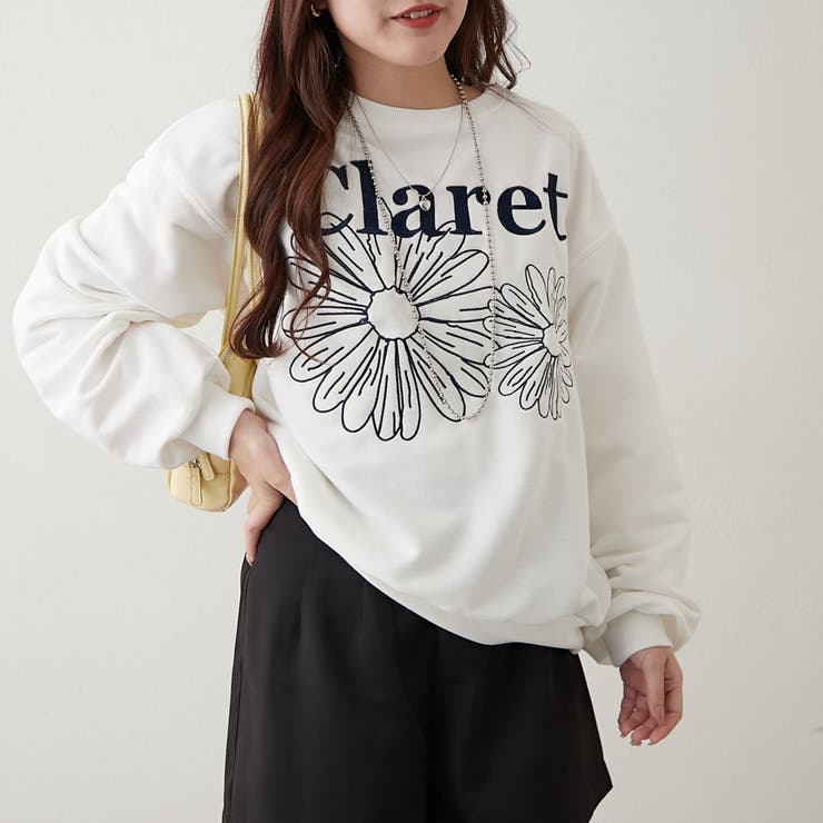 フラワー刺繍スウェット | NICE CLAUP / OLIVE des OLIVE　OUTLET | 詳細画像13 