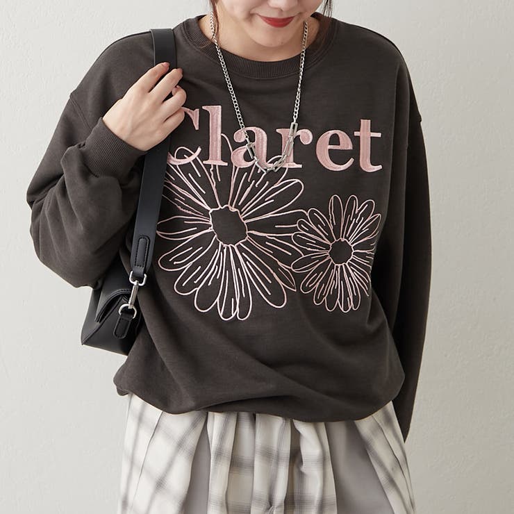フラワー刺繍スウェット | NICE CLAUP / OLIVE des OLIVE　OUTLET | 詳細画像20 