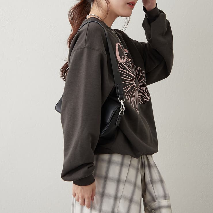 フラワー刺繍スウェット | NICE CLAUP / OLIVE des OLIVE　OUTLET | 詳細画像24 