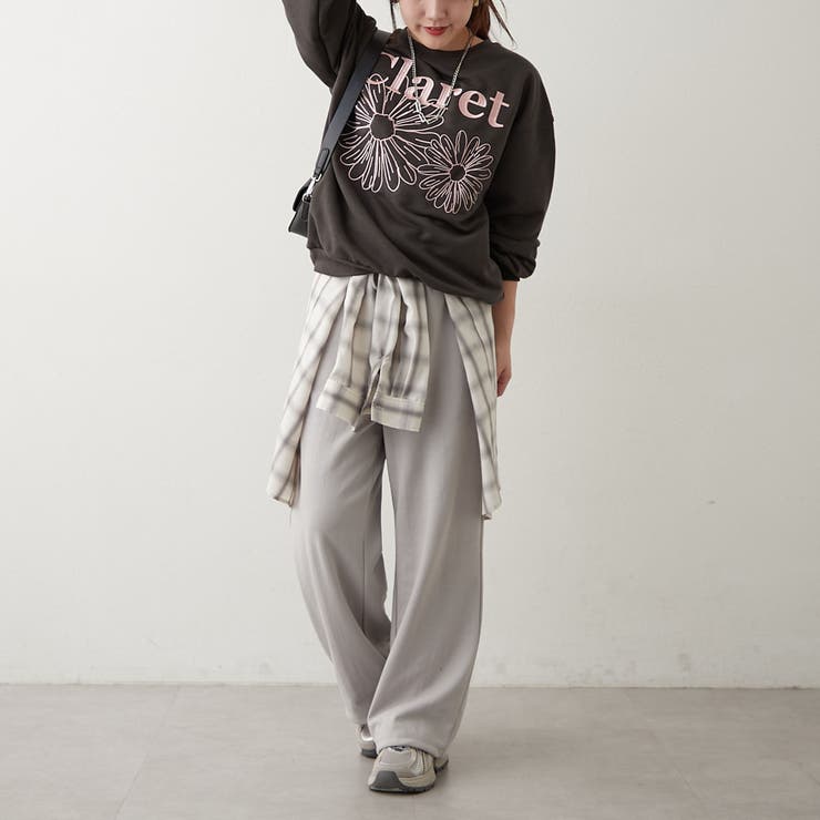 フラワー刺繍スウェット | NICE CLAUP / OLIVE des OLIVE　OUTLET | 詳細画像29 