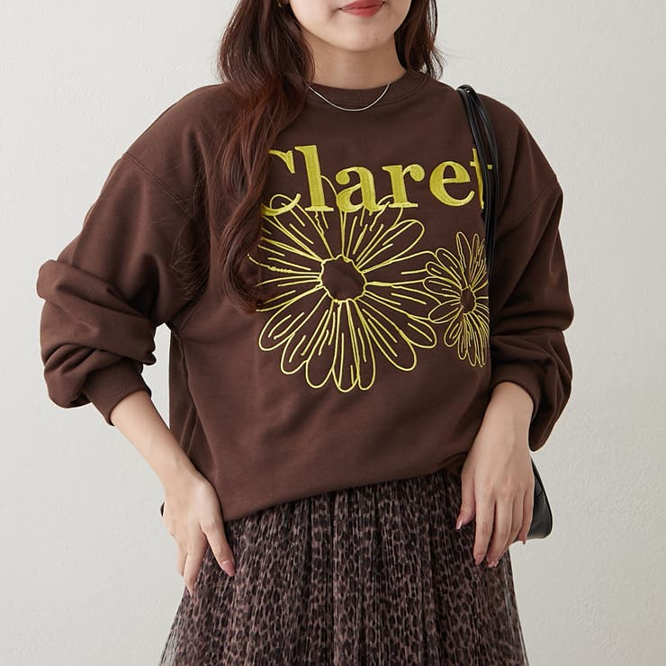 フラワー刺繍スウェット | NICE CLAUP / OLIVE des OLIVE　OUTLET | 詳細画像30 