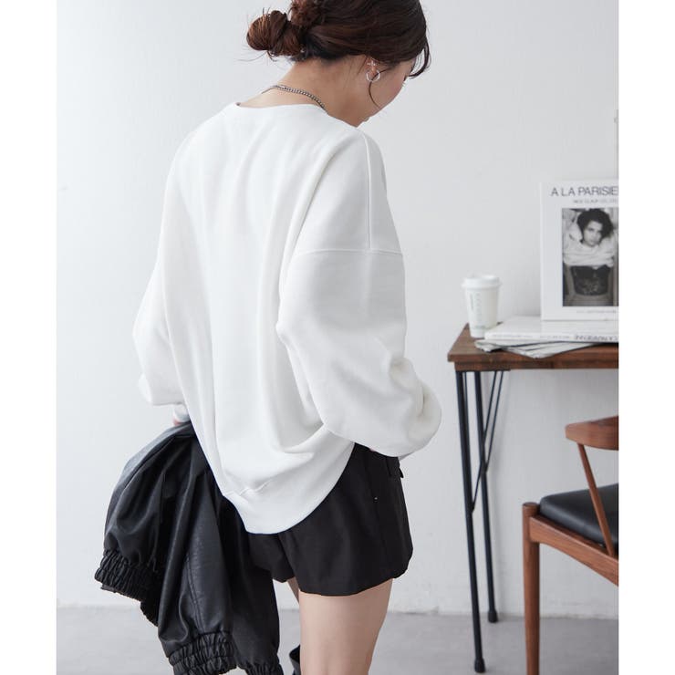 【NUNIFE】箔プリント裏起毛スウェット | RMAF　NICE CLAUP / OLIVE des OLIVE | 詳細画像7 