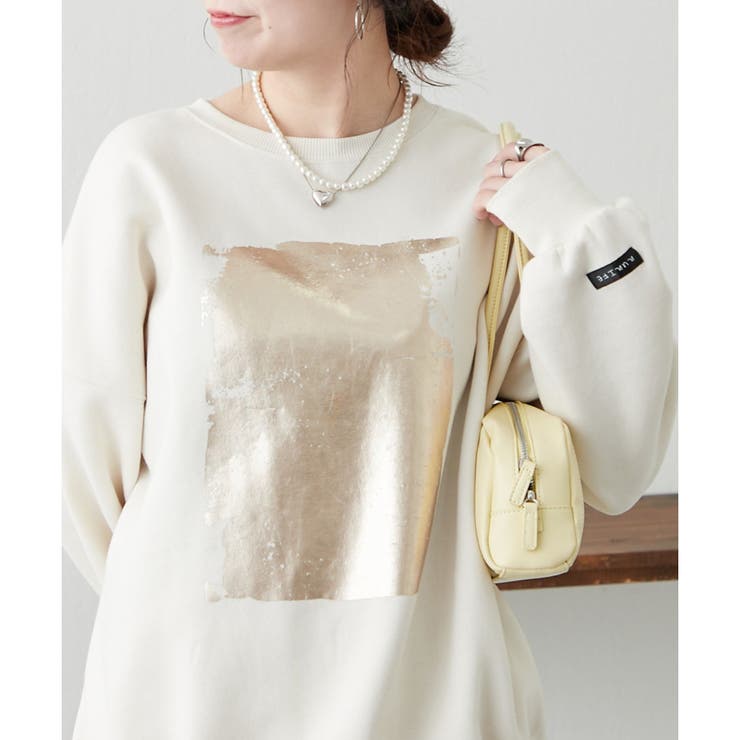 【NUNIFE】箔プリント裏起毛スウェット | RMAF　NICE CLAUP / OLIVE des OLIVE | 詳細画像11 