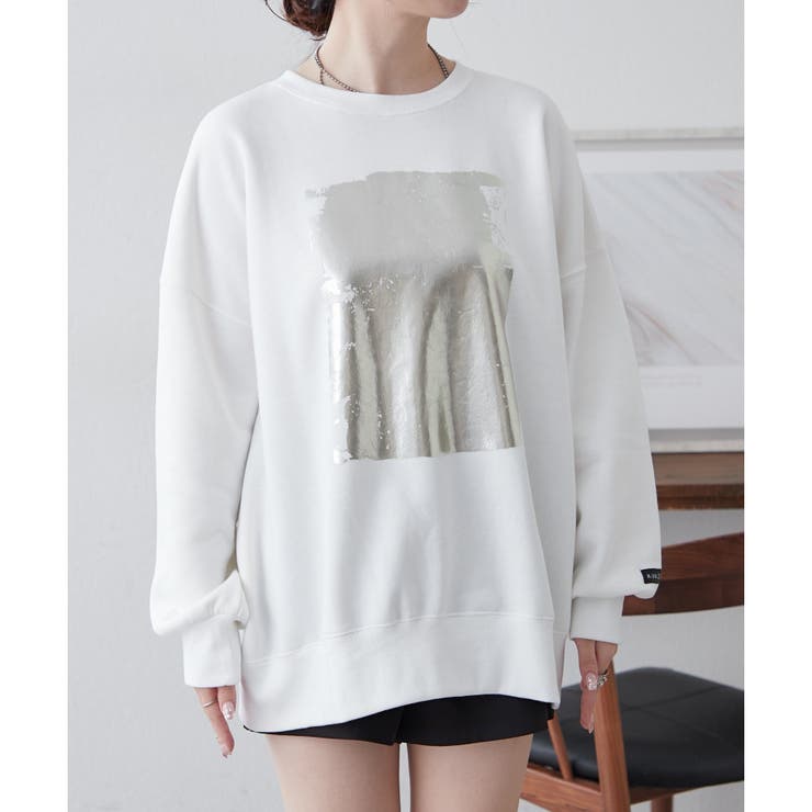 【NUNIFE】箔プリント裏起毛スウェット | RMAF　NICE CLAUP / OLIVE des OLIVE | 詳細画像33 