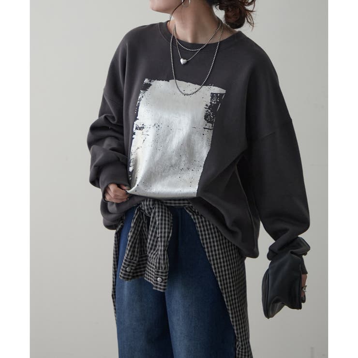 【NUNIFE】箔プリント裏起毛スウェット | RMAF　NICE CLAUP / OLIVE des OLIVE | 詳細画像27 