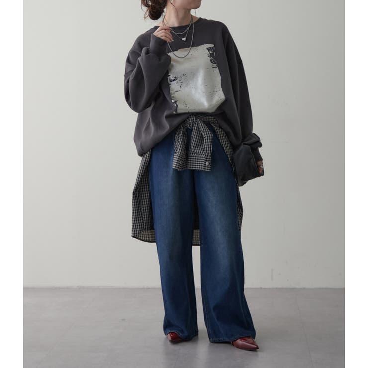 【NUNIFE】箔プリント裏起毛スウェット | RMAF　NICE CLAUP / OLIVE des OLIVE | 詳細画像28 