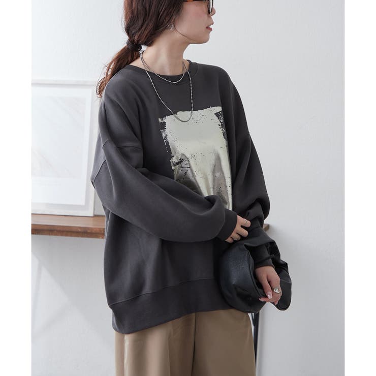 【NUNIFE】箔プリント裏起毛スウェット | RMAF　NICE CLAUP / OLIVE des OLIVE | 詳細画像30 