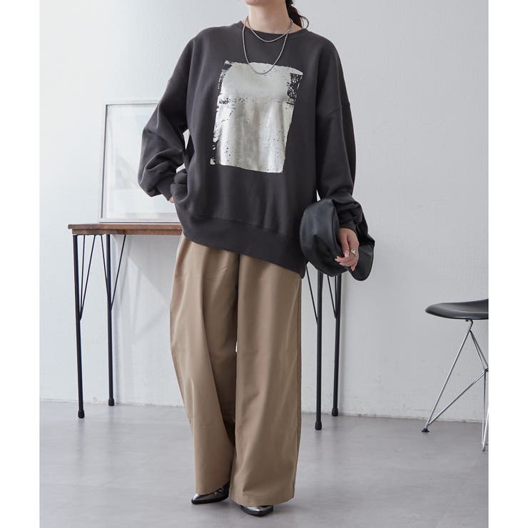 【NUNIFE】箔プリント裏起毛スウェット | RMAF　NICE CLAUP / OLIVE des OLIVE | 詳細画像31 