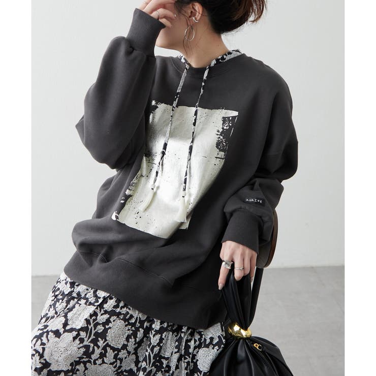 【NUNIFE】箔プリント裏起毛スウェット | RMAF　NICE CLAUP / OLIVE des OLIVE | 詳細画像22 