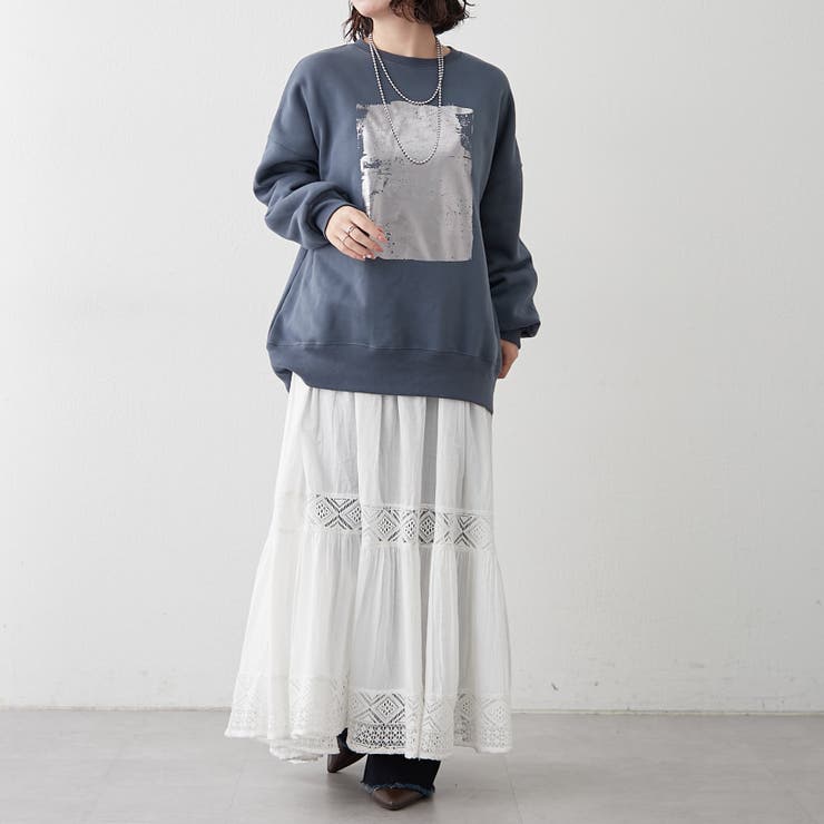 【NUNIFE】箔プリント裏起毛スウェット | RMAF　NICE CLAUP / OLIVE des OLIVE | 詳細画像79 