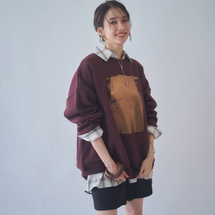 【NUNIFE】箔プリント裏起毛スウェット | RMAF　NICE CLAUP / OLIVE des OLIVE | 詳細画像52 