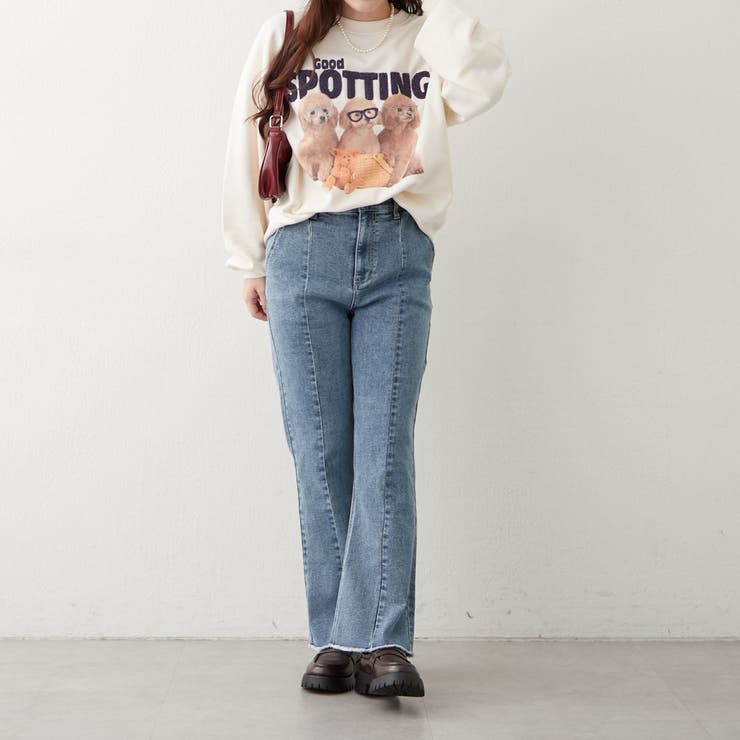 3匹の子犬めがねスウェット | NICE CLAUP / OLIVE des OLIVE　OUTLET | 詳細画像9 