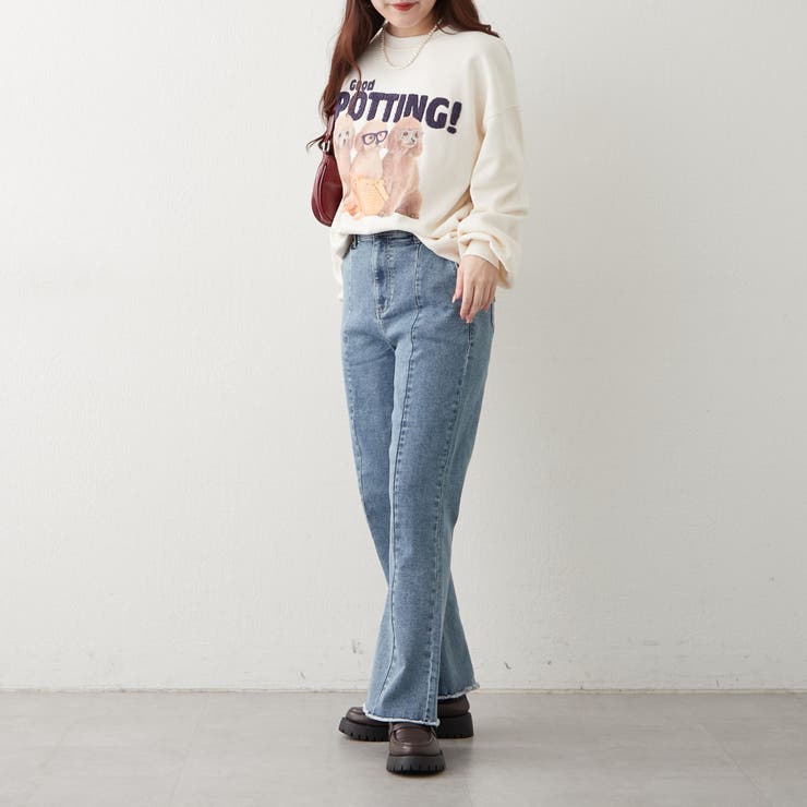 3匹の子犬めがねスウェット | NICE CLAUP / OLIVE des OLIVE　OUTLET | 詳細画像11 