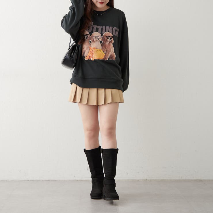 3匹の子犬めがねスウェット | NICE CLAUP / OLIVE des OLIVE　OUTLET | 詳細画像18 