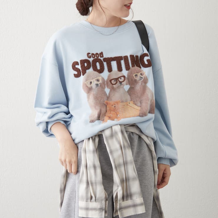 3匹の子犬めがねスウェット | NICE CLAUP / OLIVE des OLIVE　OUTLET | 詳細画像27 