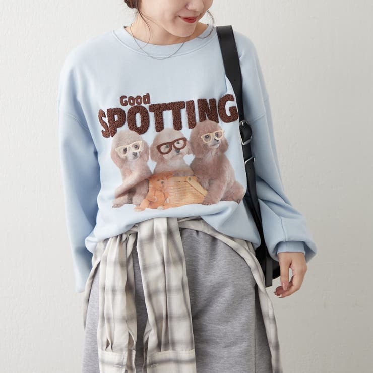 3匹の子犬めがねスウェット | NICE CLAUP / OLIVE des OLIVE　OUTLET | 詳細画像28 