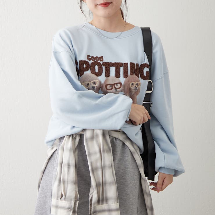 3匹の子犬めがねスウェット | NICE CLAUP / OLIVE des OLIVE　OUTLET | 詳細画像29 