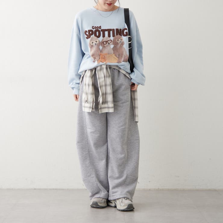 3匹の子犬めがねスウェット | NICE CLAUP / OLIVE des OLIVE　OUTLET | 詳細画像32 