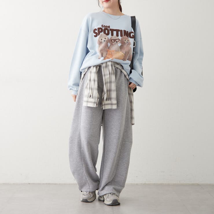 3匹の子犬めがねスウェット | NICE CLAUP / OLIVE des OLIVE　OUTLET | 詳細画像33 