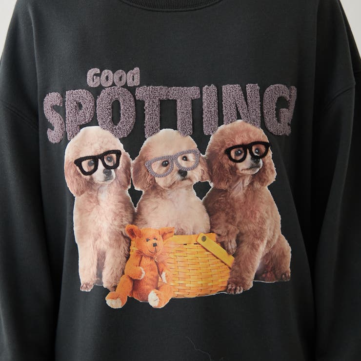 3匹の子犬めがねスウェット | NICE CLAUP / OLIVE des OLIVE　OUTLET | 詳細画像39 