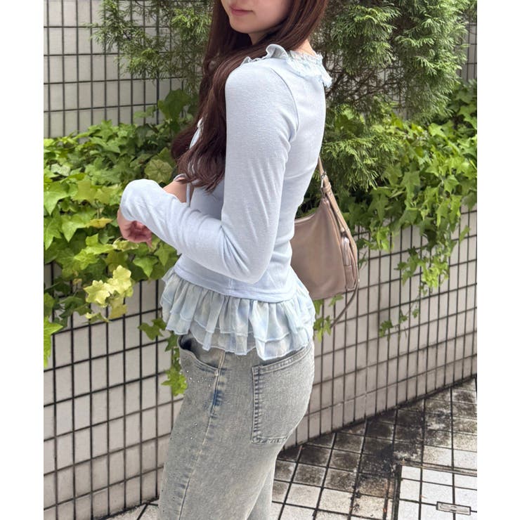 チェックフリルT | NICE CLAUP / OLIVE des OLIVE　OUTLET | 詳細画像28 