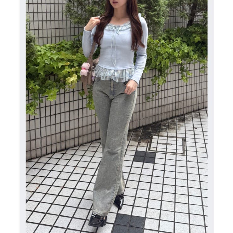 チェックフリルT | NICE CLAUP / OLIVE des OLIVE　OUTLET | 詳細画像29 