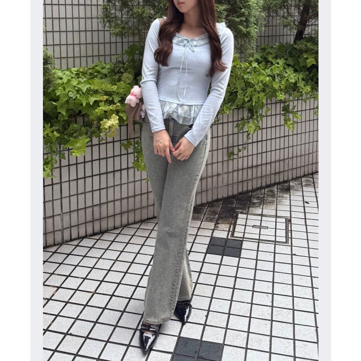 チェックフリルT | NICE CLAUP / OLIVE des OLIVE　OUTLET | 詳細画像31 