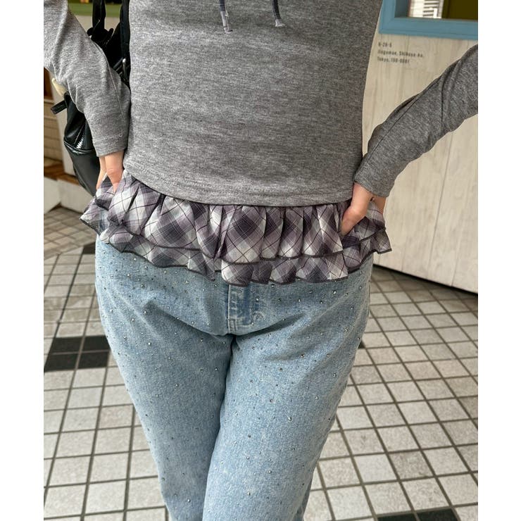 チェックフリルT | NICE CLAUP / OLIVE des OLIVE　OUTLET | 詳細画像38 