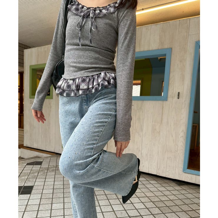 チェックフリルT | NICE CLAUP / OLIVE des OLIVE　OUTLET | 詳細画像39 
