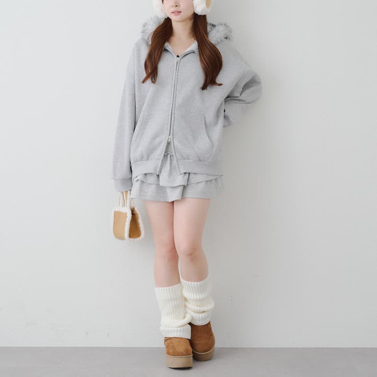 ラメキラキラファーパーカー | RMAF　NICE CLAUP / OLIVE des OLIVE | 詳細画像15 