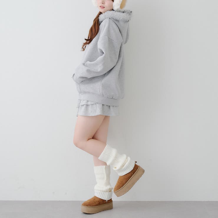 ラメキラキラファーパーカー | RMAF　NICE CLAUP / OLIVE des OLIVE | 詳細画像17 