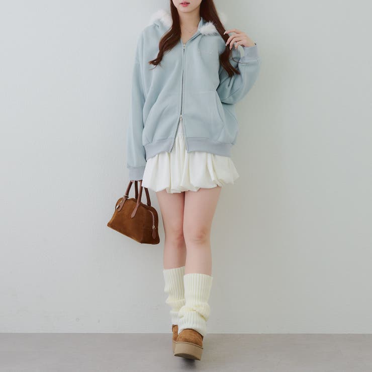 【5色展開】裏起毛 ラメキラキラファーパーカー | RMAF　NICE CLAUP / OLIVE des OLIVE | 詳細画像66 