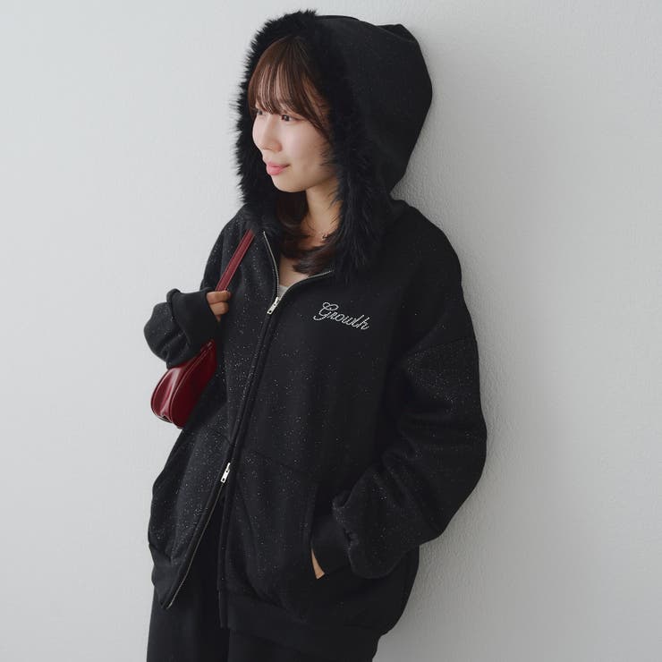 ラメキラキラファーパーカー | RMAF　NICE CLAUP / OLIVE des OLIVE | 詳細画像23 