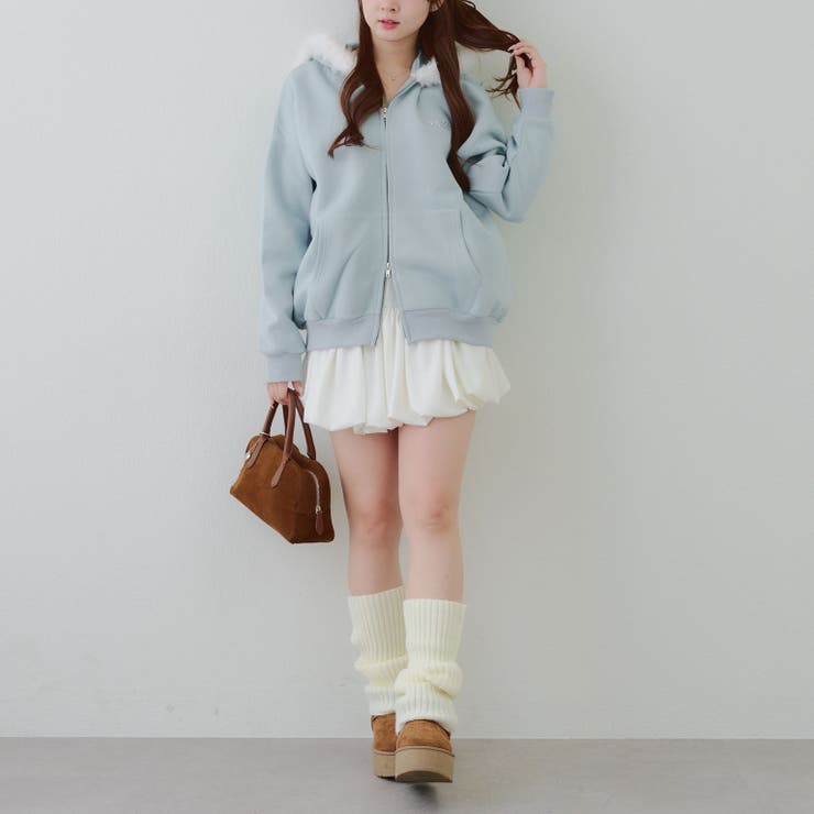 【5色展開】裏起毛 ラメキラキラファーパーカー | RMAF　NICE CLAUP / OLIVE des OLIVE | 詳細画像67 