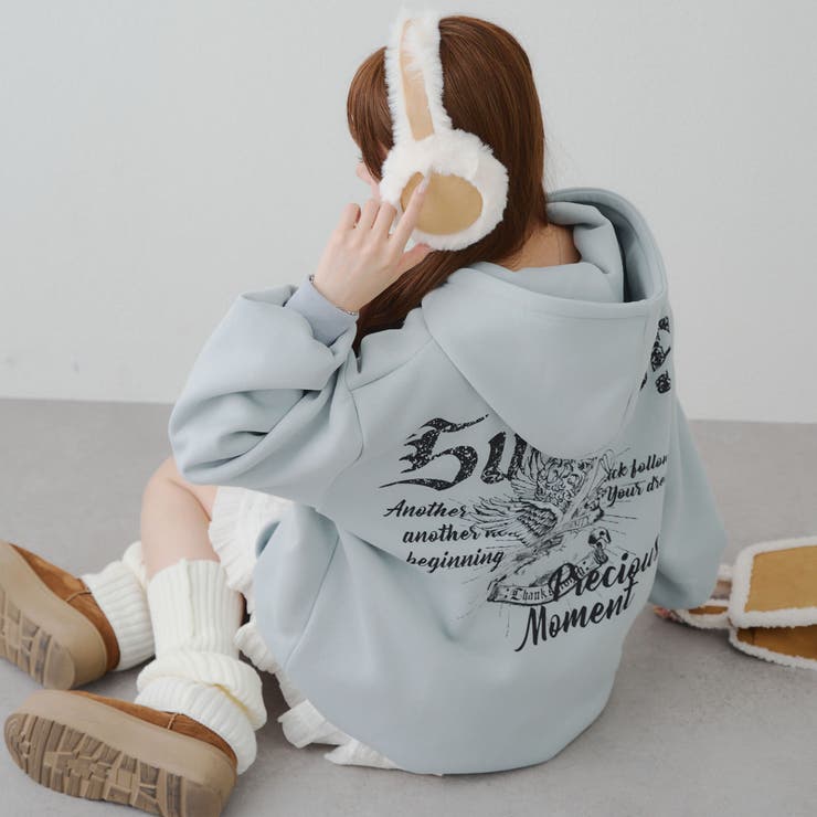 天使の裏起毛パーカー | NICE CLAUP / OLIVE des OLIVE　OUTLET | 詳細画像8 