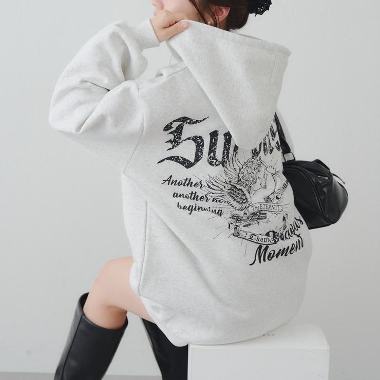 天使の裏起毛パーカー | NICE CLAUP / OLIVE des OLIVE　OUTLET | 詳細画像20 