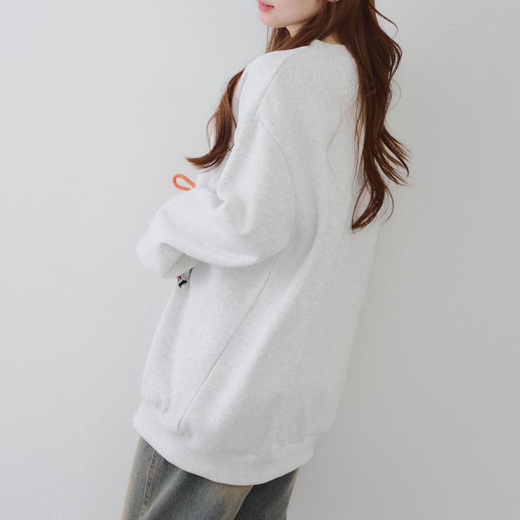 キラキラロゴクマ裏起毛プルオーバー | NICE CLAUP / OLIVE des OLIVE　OUTLET | 詳細画像9 