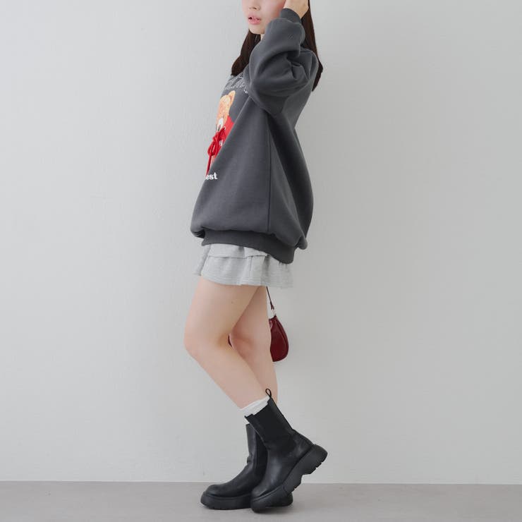 キラキラロゴクマ裏起毛プルオーバー | NICE CLAUP / OLIVE des OLIVE　OUTLET | 詳細画像24 