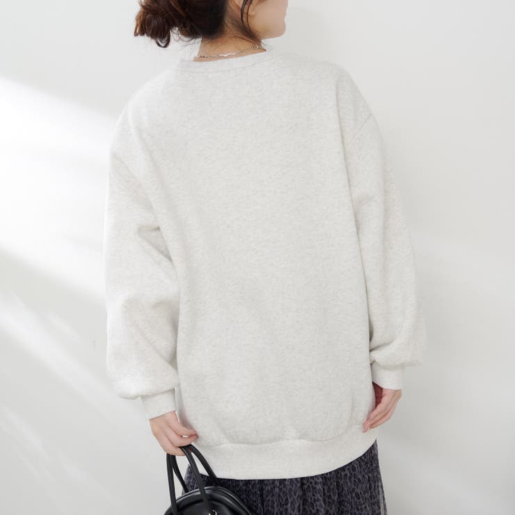 お花とロゴのアソート裏起毛プルオーバー | RMAF　NICE CLAUP / OLIVE des OLIVE | 詳細画像12 