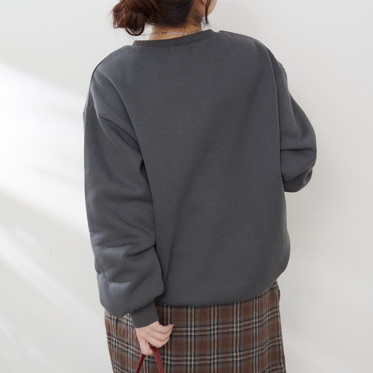 お花とロゴのアソート裏起毛プルオーバー | RMAF　NICE CLAUP / OLIVE des OLIVE | 詳細画像20 