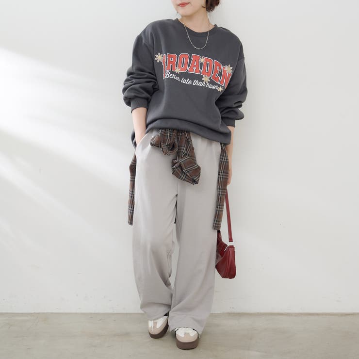 お花とロゴのアソート裏起毛プルオーバー | RMAF　NICE CLAUP / OLIVE des OLIVE | 詳細画像21 