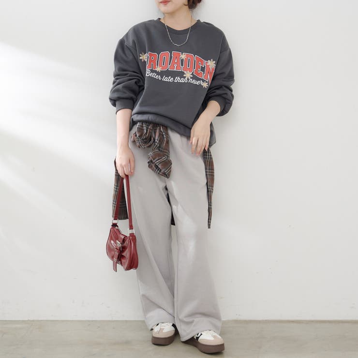 お花とロゴのアソート裏起毛プルオーバー | RMAF　NICE CLAUP / OLIVE des OLIVE | 詳細画像22 