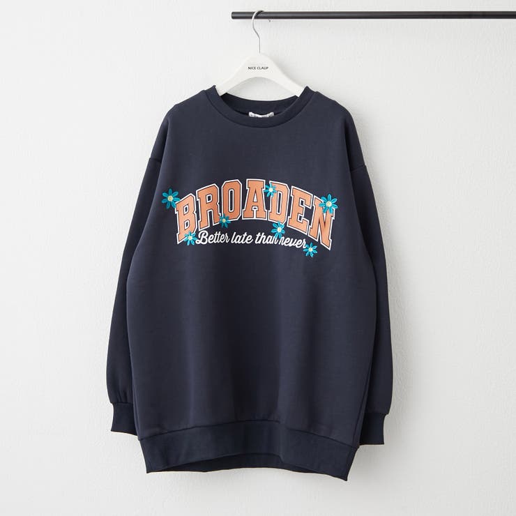 柄4 | お花とロゴのアソート裏起毛プルオーバー | RMAF　NICE CLAUP / OLIVE des OLIVE