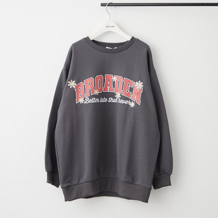 柄6 | お花とロゴのアソート裏起毛プルオーバー | RMAF　NICE CLAUP / OLIVE des OLIVE