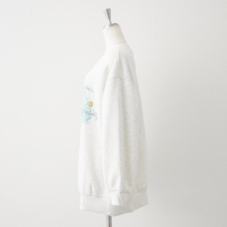 お花とロゴのアソート裏起毛プルオーバー | RMAF　NICE CLAUP / OLIVE des OLIVE | 詳細画像31 