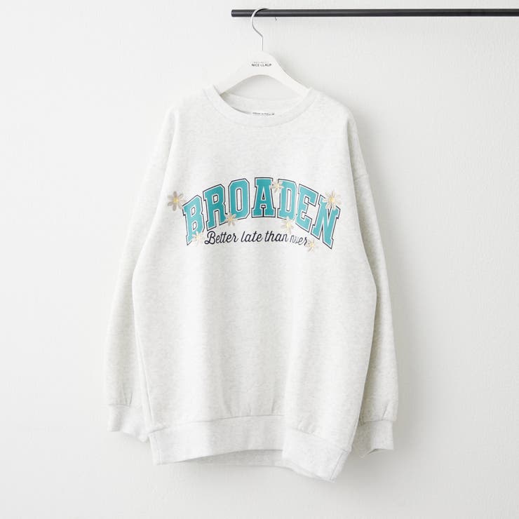 柄2 | お花とロゴのアソート裏起毛プルオーバー | RMAF　NICE CLAUP / OLIVE des OLIVE