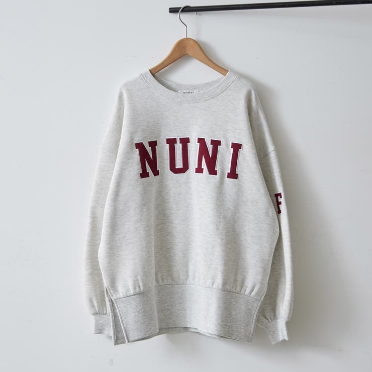 オートミール | 【NUNIFE】スリット入り裏起毛スウェット | RMAF　NICE CLAUP / OLIVE des OLIVE