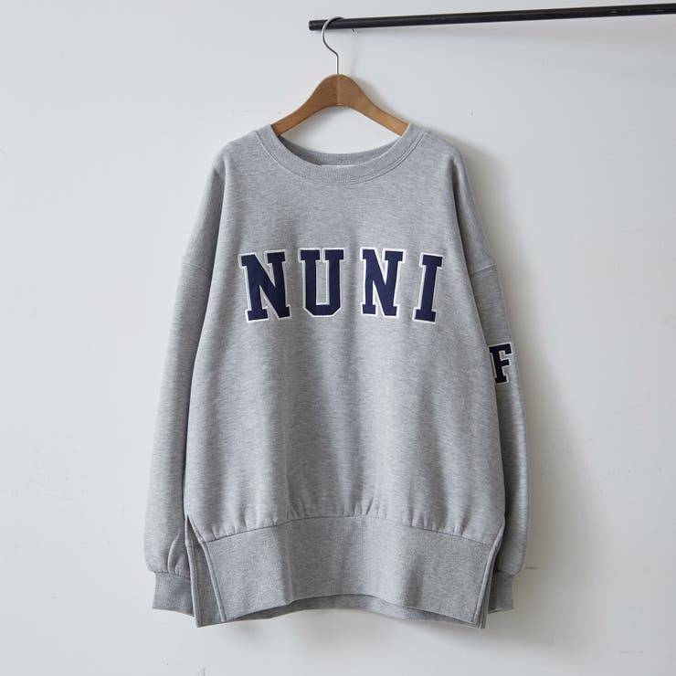 トップグレー | 【NUNIFE】スリット入り裏起毛スウェット | RMAF　NICE CLAUP / OLIVE des OLIVE